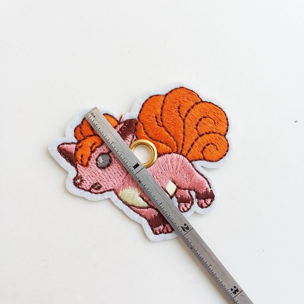 4/$20 Vulpix Pokemon shoe charm     Roller skate shoelace patch charm - Picture 5 of 6